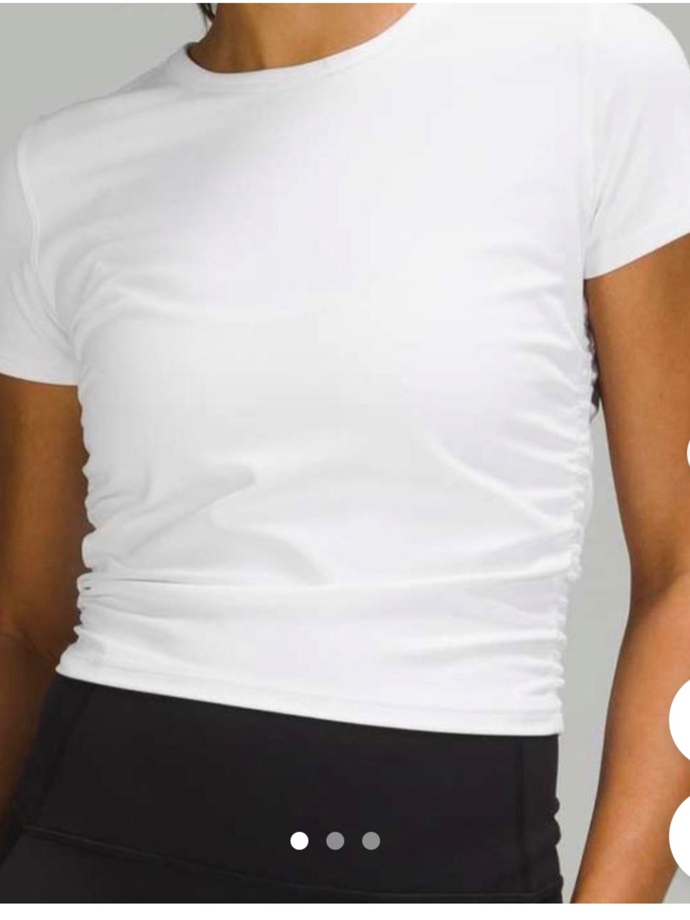 lululemon all it takes ribbed White Short-Sleeve Tee